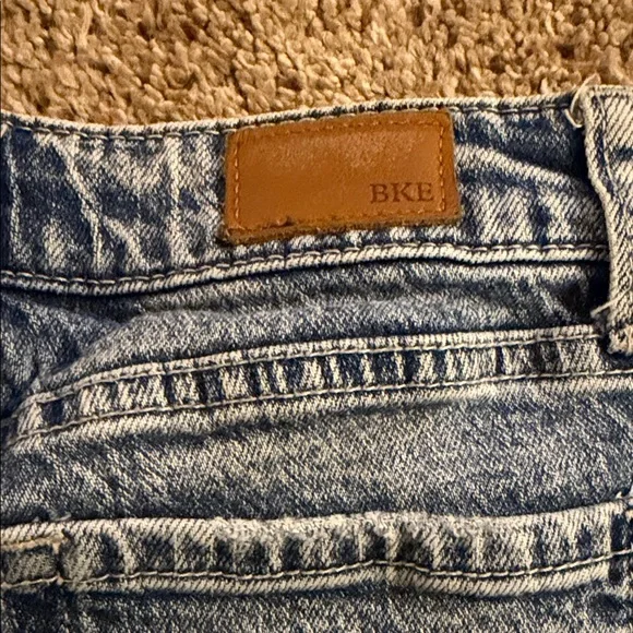 BKE Light Blue Distressed Flare Jeans - Picture 5 of 7